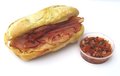 Pistolet kaas/ham (uit de oven) met salsa