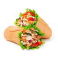 Rotisserie Style Chicken wrap menu