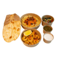 Compleet gamba's kebab gerecht