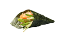 spicy salmon hand roll: