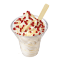 Sundae cheesecake framboos