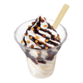 Sundae chocolade kaneel-cappuccino