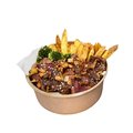 Beef Yakitori Bowl met wedges