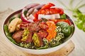 Roasted Vegetables and falafel (Vegan)