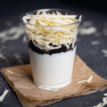 Yoghurt met Oreo en witte chocolade