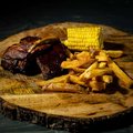 Spare ribs, frites & mais