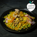Volkoren bulgursalade met gerookte kippedijen