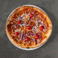 Pizza pomodori e cipolla