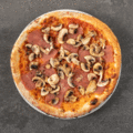 Pizza prosciutto e funghi
