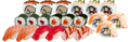 S10 ZALM TONIJN SET (1 persoons) 21 STUKS:
