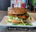 Fishburger met saus