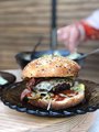 Whiskey Glazed Burger