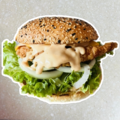 Spicy crunchy chicken burger
