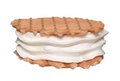 Wafel met softijs