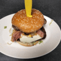 Dubbele hamburger vette bek 400 gram