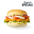 Caprese burger