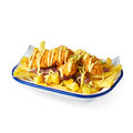 Chicken-pesto frites special