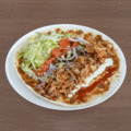 Turkse pizza met kipdöner