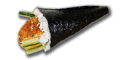 Gebakken kip temaki