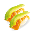 2 st. Nigiri zalm en avocado