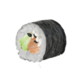 Sake-avocado maki