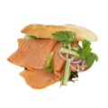 Broodje gerookte zalm