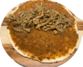 Turkse pizza lamsshoarma