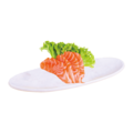 4 ) Salmon sashimi 4 plakjes