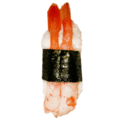 Ama ebi nigiri 2 stuks