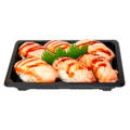 Geflambeerde zalm menu, 6 stuks