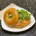 Bagel Red Baba Ganoush