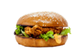 Crispy chicken burger