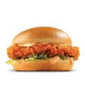 Spicy crispy chicken burger
