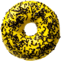 Donut banana dark sprikles