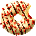 Donut strawberry jam