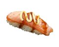 Nigiri geflambeerde zalm