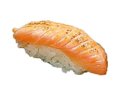 Nigiri geflambeerde zalm (met rietsuiker)