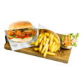 Kipburger spicy menu