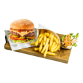 Cheese burger menu