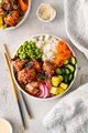 Poké chicken karaage (warme bowl)