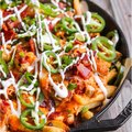 Loaded fries falafel