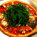 Pizza feta rucola