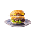Mega dubbele cheese burger Menu