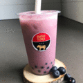 Blueberry yoghurt