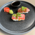 Flamed tuna nigiri