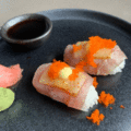 Flamed tuna cheese nigiri