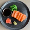 Salmon sashimi