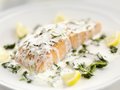 Zalm met citroensaus