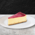 New York cheesecake met framboos
