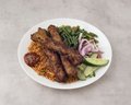 Nasi met pittige lams seekh kebab